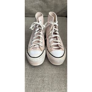 Light Pink Converse Chuck Taylor All Star high top shoes size 5 Ladies